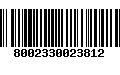 Código de Barras 8002330023812