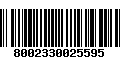 Código de Barras 8002330025595