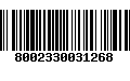 Código de Barras 8002330031268