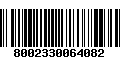 Código de Barras 8002330064082