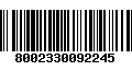 Código de Barras 8002330092245