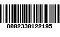 Código de Barras 8002330122195