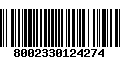 Código de Barras 8002330124274