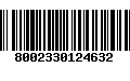 Código de Barras 8002330124632