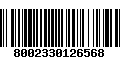 Código de Barras 8002330126568