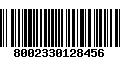 Código de Barras 8002330128456