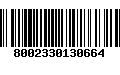 Código de Barras 8002330130664