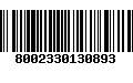 Código de Barras 8002330130893