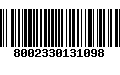 Código de Barras 8002330131098