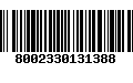 Código de Barras 8002330131388