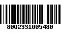 Código de Barras 8002331005480