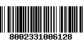 Código de Barras 8002331006128