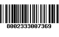 Código de Barras 8002333007369