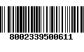 Código de Barras 8002339500611