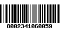 Código de Barras 8002341060059