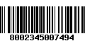 Código de Barras 8002345007494