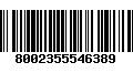 Código de Barras 8002355546389