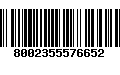 Código de Barras 8002355576652