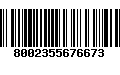 Código de Barras 8002355676673