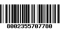 Código de Barras 8002355707780