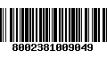 Código de Barras 8002381009049