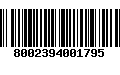 Código de Barras 8002394001795