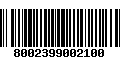 Código de Barras 8002399002100