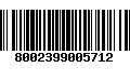 Código de Barras 8002399005712