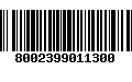 Código de Barras 8002399011300