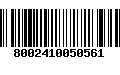 Código de Barras 8002410050561