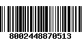 Código de Barras 8002448870513