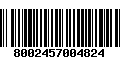 Código de Barras 8002457004824