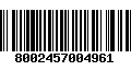 Código de Barras 8002457004961