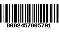 Código de Barras 8002457005791