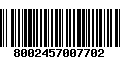 Código de Barras 8002457007702