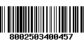 Código de Barras 8002503400457