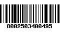 Código de Barras 8002503400495