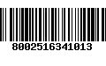Código de Barras 8002516341013