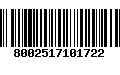 Código de Barras 8002517101722