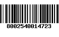 Código de Barras 8002540014723