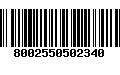 Código de Barras 8002550502340