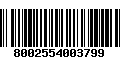 Código de Barras 8002554003799