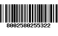 Código de Barras 8002580255322