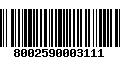 Código de Barras 8002590003111