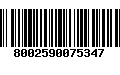 Código de Barras 8002590075347