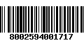 Código de Barras 8002594001717