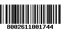 Código de Barras 8002611001744