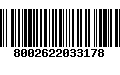 Código de Barras 8002622033178