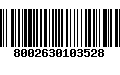 Código de Barras 8002630103528