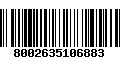 Código de Barras 8002635106883